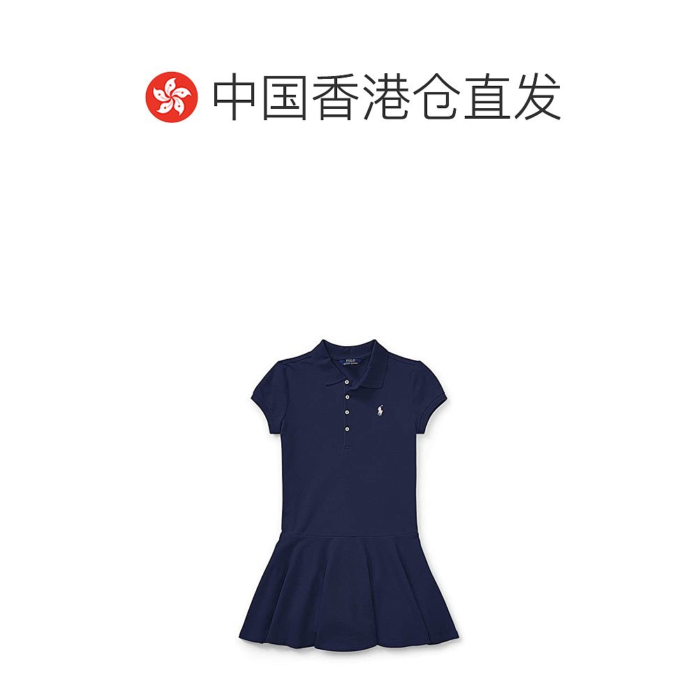 香港直邮潮奢 Polo Ralph Lauren 女童短袖Polo衫式连衣裙(大童)