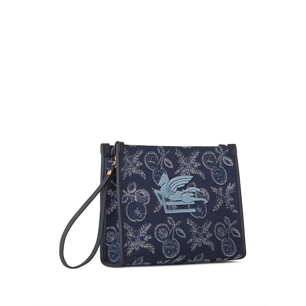 香港直邮潮奢 Etro 艾特罗 女士 Wallets Blue 钱包 1H7847568020 - 图2