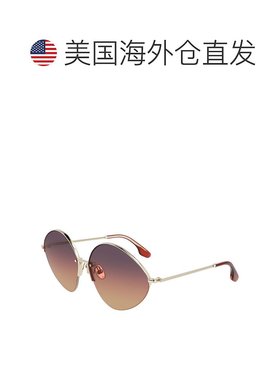 自营Victoria Beckham Metal Women's Sunglasses - gold 美国奥
