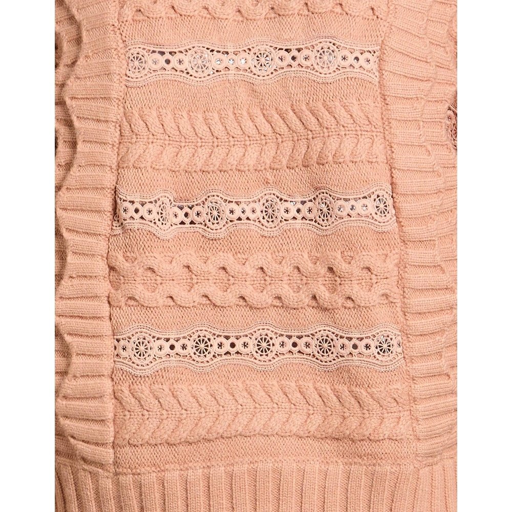 1h可退 潮奢 FARM RIO 女士 毛衣 pink粉色 舒适时尚,淘宝优惠券,粉丝福利购,淘宝优惠卷