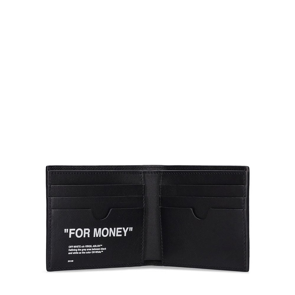 香港直邮潮奢 Off-White 男士“For Money”皮革钱包 - 图2