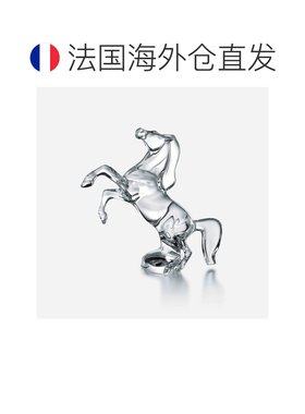 欧洲直邮Baccarat巴卡拉 Animals透明水晶马造型摆件