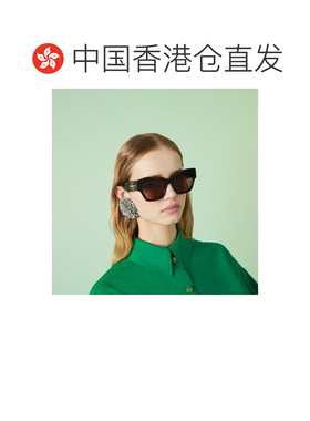 1h可退 香港直邮奢淘 Gucci 徽标太阳镜 女 755251J0740古驰配饰