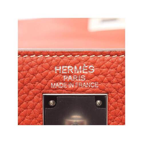日本直邮中古Hermes爱马仕女包B级9新Kelly35凯利35牛皮手提包粉 - 图2
