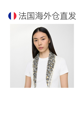 自营欧洲直邮Burberry博柏利 Daisy女士粉笔白菱形桑蚕丝围巾配饰