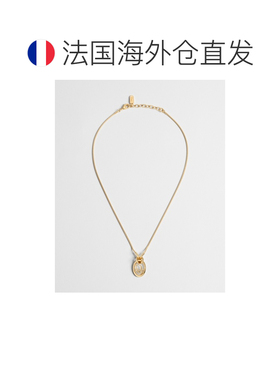 自营欧洲直邮Dior迪奥 Oblique女士金色金属镂空项链
