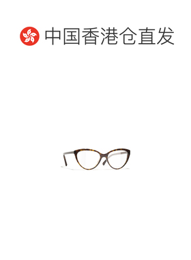 香港直邮CHANEL 女士眼镜 CH3393C714 CO 香奈儿 猫眼平光镜棕色