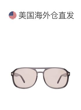 自营Tom Ford Rosco Light Brown Pilot Men's Sunglasses FT1022