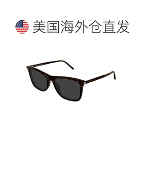 自营saint laurentSl 895方形龟形醋酸纤维太阳眼镜-灰色 美国奥