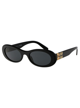 MIU MIU 女士太阳镜 0MU06ZS1AB5S0 AW2025 黑色 Sunglasses