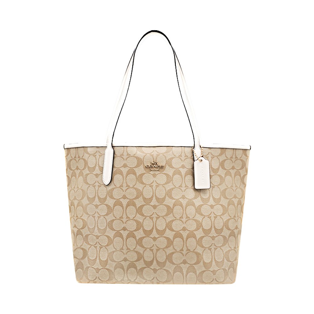 天猫国际海外直购美国直邮 COACH蔻驰女士经典款老花敞口托特包56962