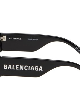 潮奢 Balenciaga 巴黎世家 男士 黑色太阳镜 BB0260S
