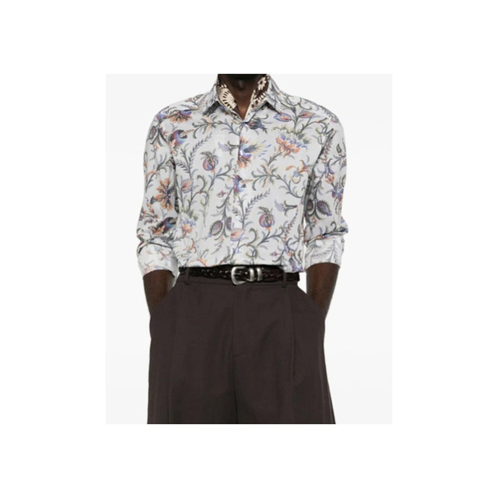 1h可退 香港直邮ETRO 男士衬衫 MRIB000199SA5P8X0880 SS2026 白 - 图0