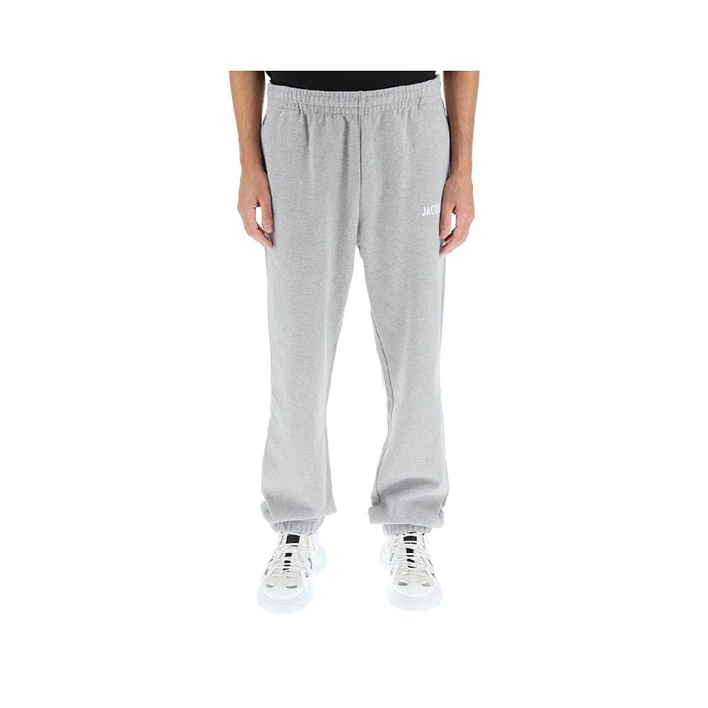 香港直邮JACQUEMUS 男士运动裤浅灰色 226JS081-2210-950 - 图0