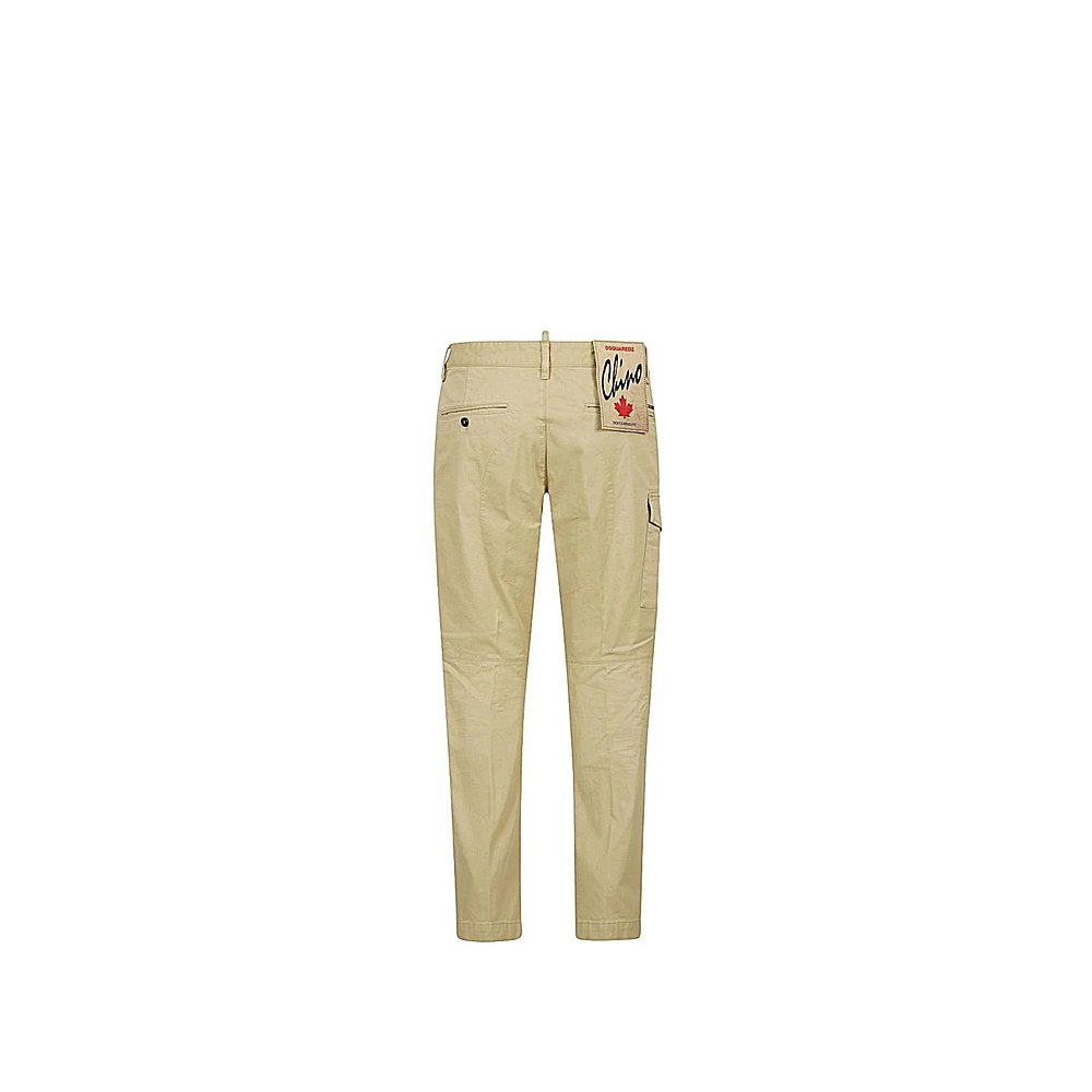 DSQUARED2男士T恤S74KB0818S39021BEIGE - 图0