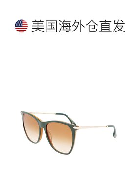 自营Victoria Beckham Acetate Women's Sunglasses - green 美国