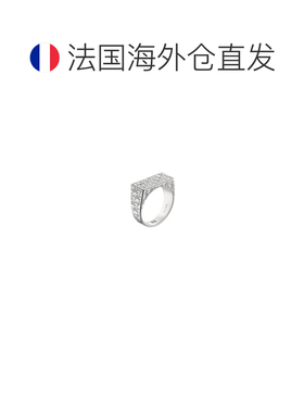 自营欧洲直邮Dior迪奥 男士银制灰色戒指配饰