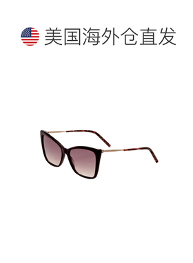 自营Carolina Herrera Women's 57 mm Red Sunglasses - burgundy