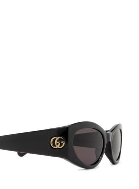 潮奢 Gucci 古驰 女士 黑色太阳镜 GG1401S