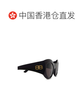 香港直邮BALENCIAGA 女士眼镜 BB0256S001 SS2024 黑色 BB0256S