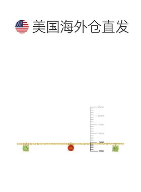 自营 Mimi & Max 1 1/4 克拉 TGW 橙色、绿色和黄色蓝宝石站式项