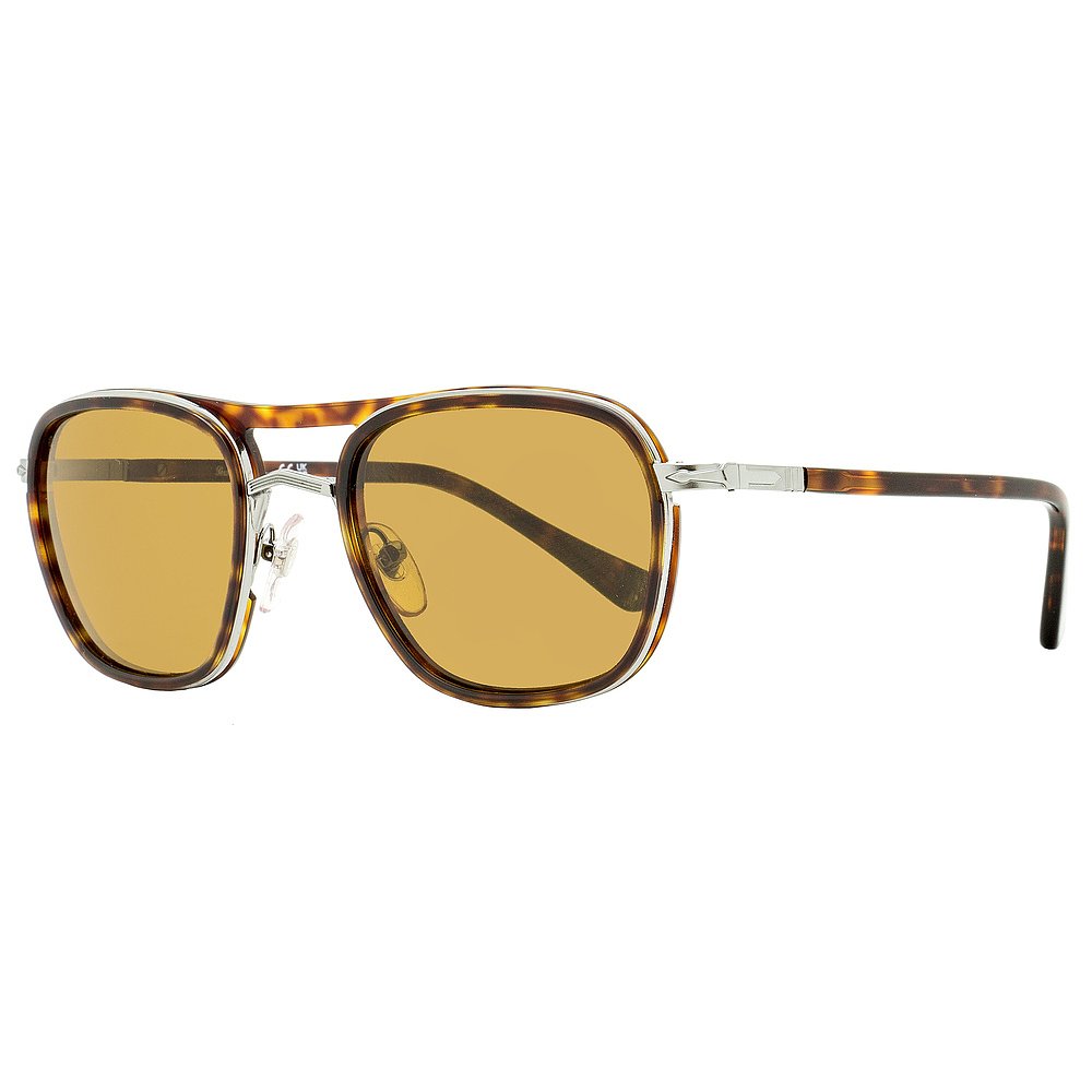 Persol Unisex Square Sunglasses PO2484S 1144/33 Havana/Gunme - 图2