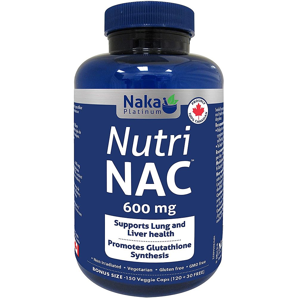 加拿大直邮Naka Platinum Nutri NAC 600 毫克额外装（150 粒胶囊 - 图1