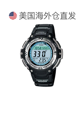 自营Casio Men's Outdoor Digital Compass Watch with Blue Dial
