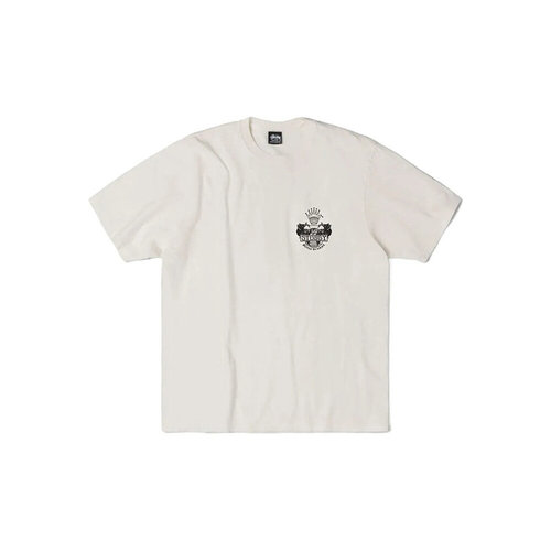 美国直邮 Stussy 男女同款 皇冠印花图案圆领短袖T恤 - 图2