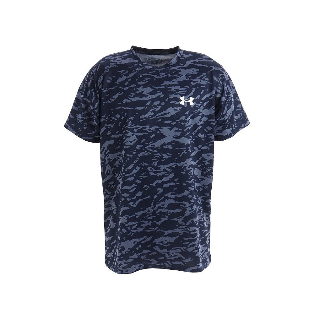 日潮跑腿Under Armour 安德玛 男款棒球服短袖T恤 海军 S A-10788 - 图0