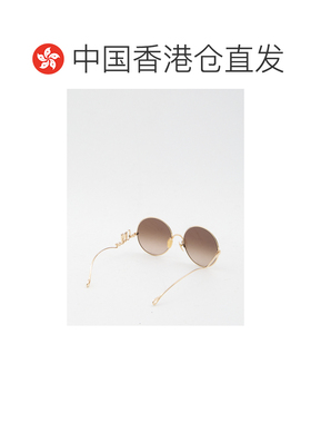 香港直邮CHLOÉ 女士太阳镜 CH0372S56742 SS2026 金色 Chloe Icon