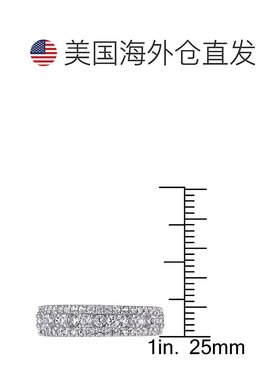 美国直邮Julianna B朱莉安娜女士戒指白色宝石单环时尚简约休闲