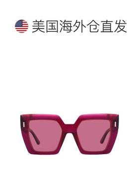 自营Calvin Klein Burgundy Square Ladies Sunglasses CK23502S
