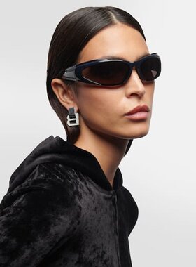 潮奢 Balenciaga 巴黎世家 女士 椭圆形太阳眼镜
