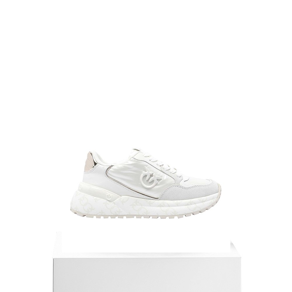 1h可退 PINKO 女士运动鞋 SS0055P106DY7 AW2025 白色 Gem 07 Sne - 图3