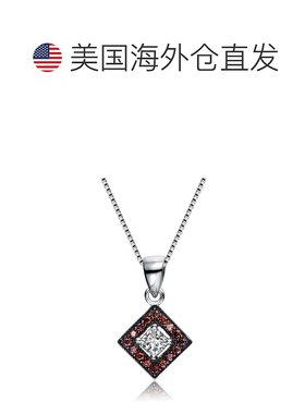 自营 genevive925 纯银烟熏吊坠 - 黑色 美国奥莱直发