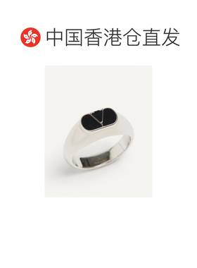 1h可退 香港直邮valentino 男士 戒指珐琅华伦天奴