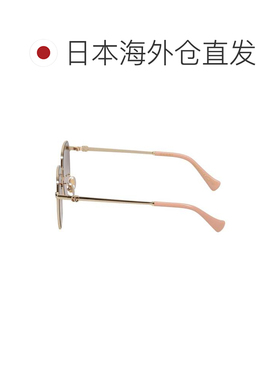 日本直邮SUNGLASSES 太阳镜 金色 UV防护 古驰男女通用配饰