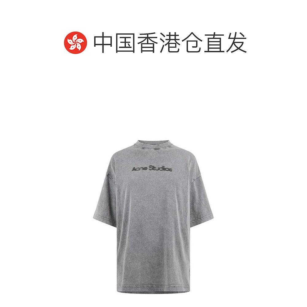 香港直邮潮奢 Acne Studios 艾克妮 女士 Acne Ld41 徽标T恤 - 图1