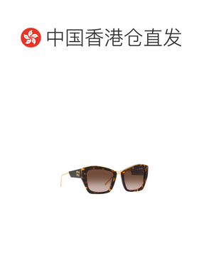 香港直邮MIU MIU 女士眼镜 MU02YSVAU6S1 SS2023 棕色 徽标太阳镜