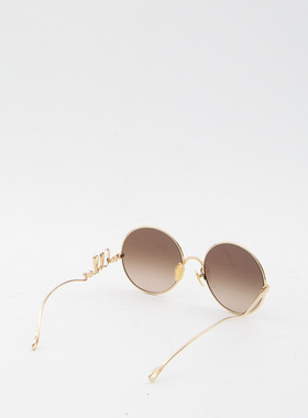CHLOÉ 女士太阳镜 CH0372S56742 SS2026 金色 Chloe Iconic sungl
