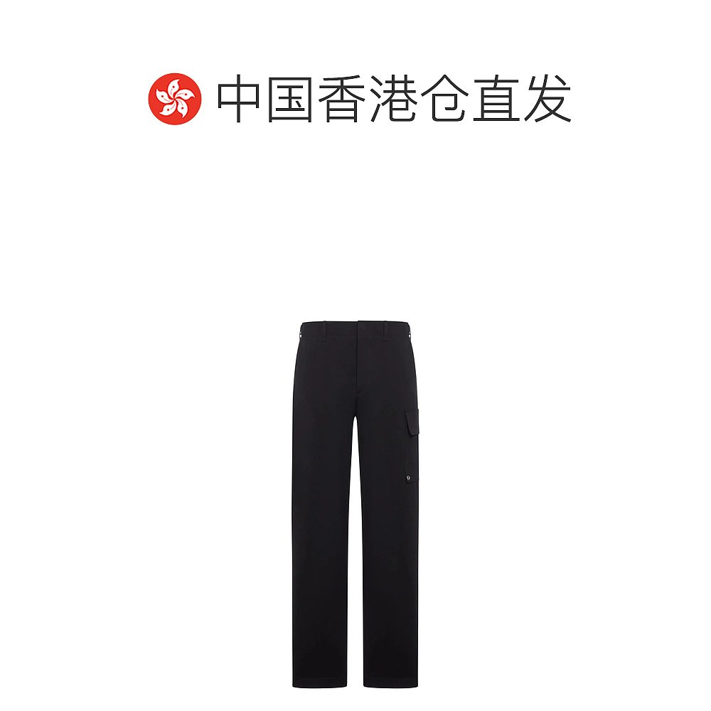 香港直邮FENDI 男士休闲裤 FB1091AQMVF0QA1NERO SS2026 黑色 - 图1