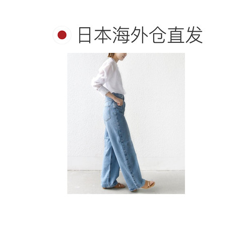 日本直邮WEB限定可机洗 薄纱褶边约克珍珠图案纽扣衬衫雪纺通勤 - 图1