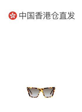 香港直邮PRADA 女士眼镜 PR21ZS7S00A7 AW2023 灰色 徽标太阳镜