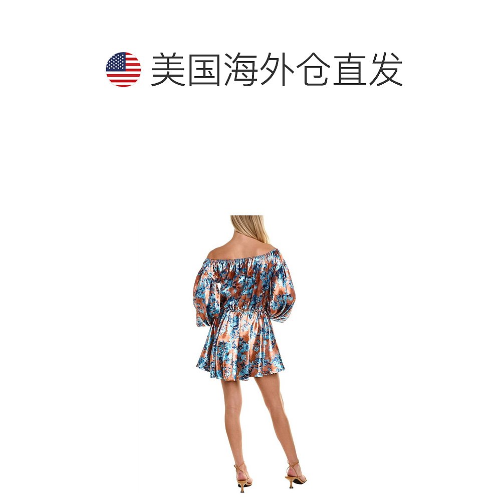 caroline constasCharli Dress In Rust Summer Flora - 锈色夏季 - 图1