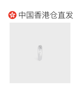 1h可退 香港直邮CELINE 女士戒指 B105C6BRA36SI SS2026 银色 徽