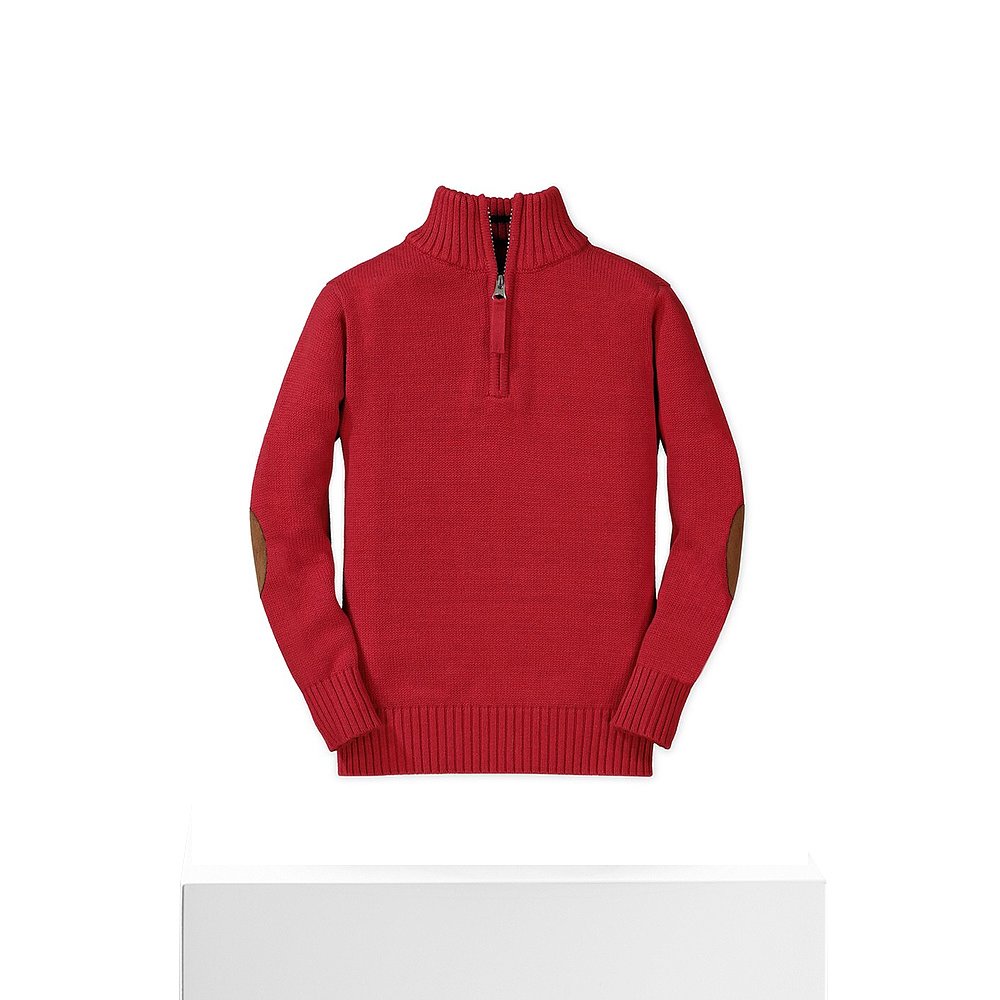 自营Hope & Henry 1/4-Zip Sweater - scarlet sage 美国奥莱直发 - 图3