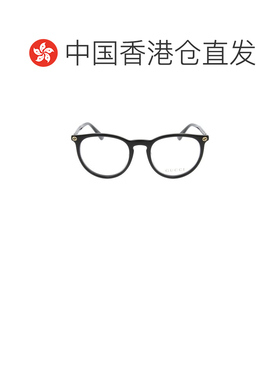 1h可退 香港直邮Gucci 古驰 女士 圆框平光镜 GG0027O black黑色