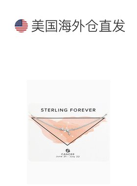 自营 sterling forever精致星座项链 - silver-cancer 美国奥莱直