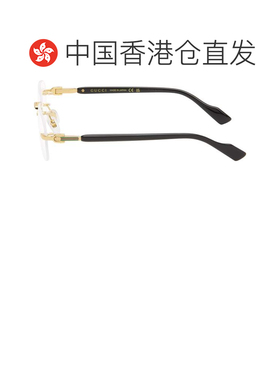 香港直邮Gucci 古驰 男士 金色 GG1221O 眼镜 GG1221O001GOLDTRAN